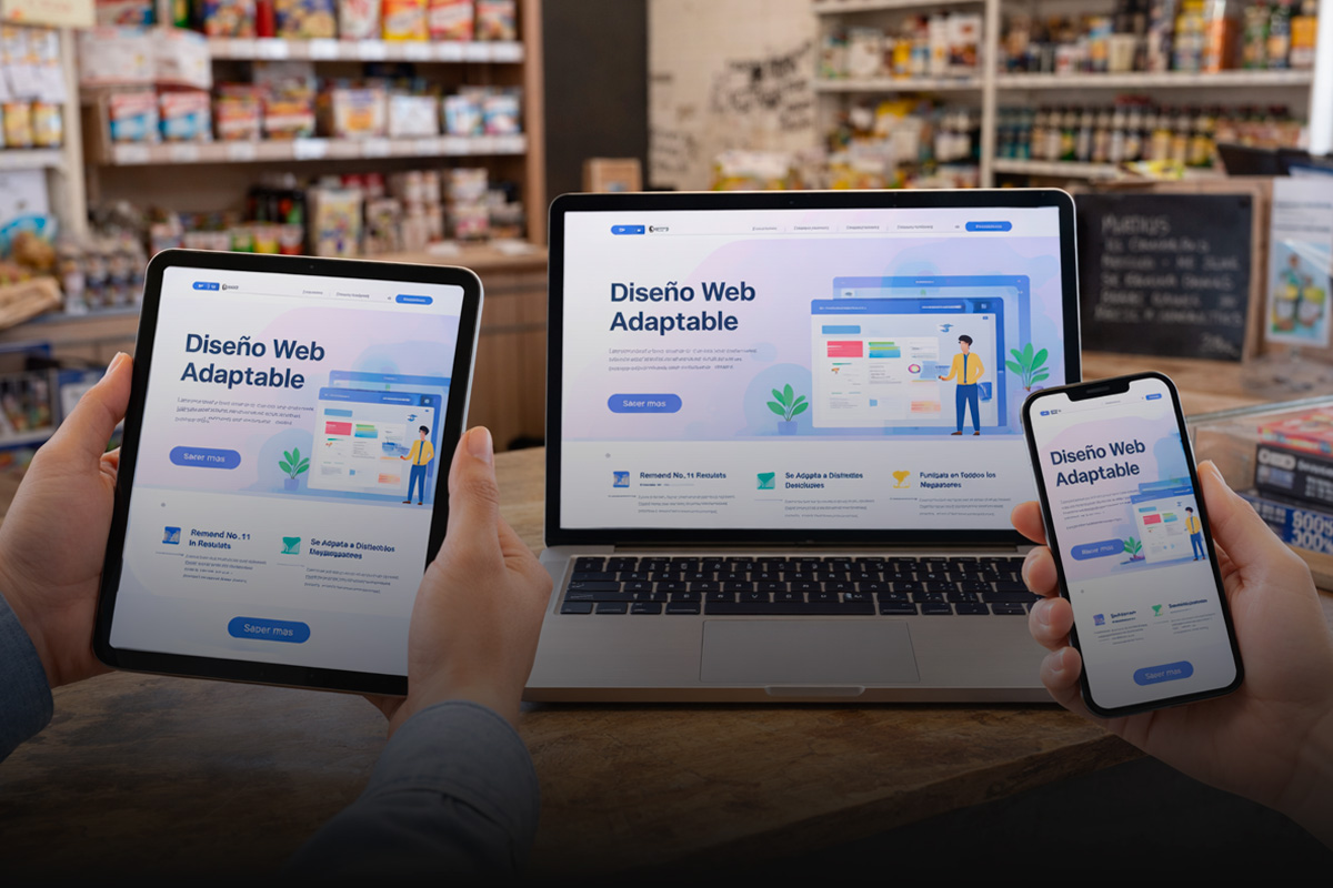 Ejemplo de diseño web responsive para pymes